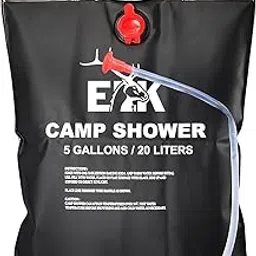 ELK Solar Heated Portable Shower Bag with Removable Hose - Ideal for Camping, Hiking, and Travel - 5 Gallon Capacity for Multiple Showers-image-28