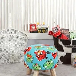Rugsxerry Furniture Ottoman Kids pouffe Stool for Small Baby Chair Study Stool for Kids Playing Products for Little Baby Dining Chair stools for Feeding Kids Cartoon Chair,14x14x11 Inch, Single Stool-picture-29