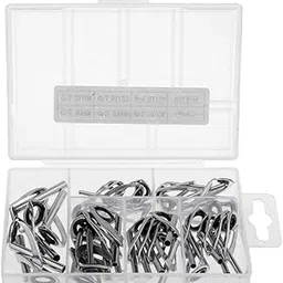 35 Pcs Fishing Rod Guides Fishing Guide Ring Rod Tip Ring Kit-picture-34