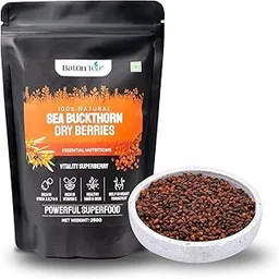 Sea buckthorn Dry Berry 250g – Natural | Rich in fatty Acids Omega 3,6,7,9 | Collagen | Fiber | Sun Dried Seabuckthorn Berries | No Added Sugar or Preservatives | Natural Source of Multivitamin Vitamin C & E | Nourishes Skin & Hair | Immunity & Skin Support | Sourced from Ladakh-picture-20