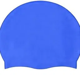 SPOCCO | Silicone Swimming Cap for Unisex Swimming Pool Caps Waterproof Swimming Accessories, Multi Color, Pack of 1, SC182-image-1