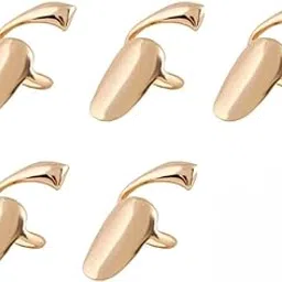 5 PCS Nail Rings for Women, Fashionable Nail Extensions Rings, Stylish Nail Rings Set for Themed Parties, Cosplay, Drama Performances, 7x5x1cm-picture-10
