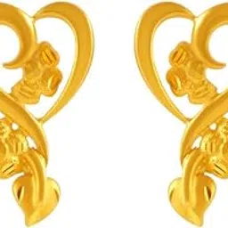 p.c. chandra jewellers 22KT Yellow Gold Stud Earrings for Women-picture-29