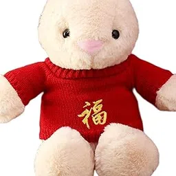 Bnf® Lovely Red Sweater Stuffed Rabbit Doll Plush Toy 15.8inch Tall Durable Style C Baby | Toys for Baby | Plush Baby Toys-image-73