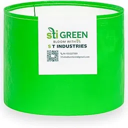 STI GREEN Sustainable 24 x 24 Inch HDPE Grow Bag (Pack of 1) for Terrace Garden, Vegetables & Herbs Premium Gardening HDPE 260 GSM Green Plant Bags UV Resistance-picture-41