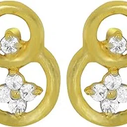 joyalukkas 22KT Yellow Gold Stud Earrings for Women-picture-10