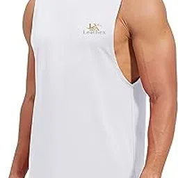 Men's Athletic Sleeveless Tank Top Vest, Workout Muscle Shirt, Black, Red, White Color Option, Yoga and Gym Vest for Boys - Pack of 1-picture-29