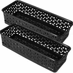 Wonder Homeware Alexa 9 Multipurpose Tokri for Drawer Dividers/Storage Tokri, Set of 2 Pcs, Black Color-picture-26
