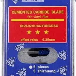 UJEAVETTE 5pcs 60 Degree Roland Blades Cricut Cutting Plotter Vinyl Cutter Offset Blue-picture-10