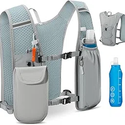 RAINSMORE Running Vest Lightweight Hydration Pack with Water Bladder Grey 500ML-picture-16
