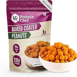 Protein Chef Baked Coated Peanuts - 150G | India's First Baked Masala Peanut Gluten Free Snack | Roasted Peanuts Namkeen | Diet Healthy Snacks | Nut Cracker Moongfali | High Protein Snacks-picture-11