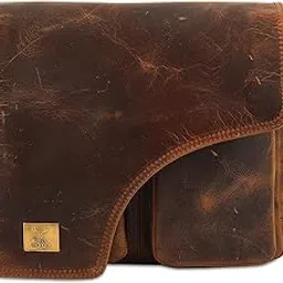 wild hook Genuine Leather Messenger Bag, Sling Bag Crossbody Shoulder Bags for Travel Work Business Men Women-picture-30