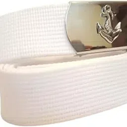 marinersapp Unisex Nylon Merchant Navy White with Anchor Logo – Adjustable Uniform Belt for Cadets, Officers & Crew | Formal Marine Belt for Men & Women with Sturdy Buckle-picture-37
