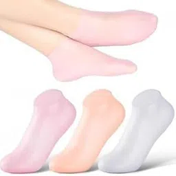 Silicone Socks Moisturizing & Crack Prevention, Softens Calluses & Corns, Hydrating Foot Mask, Protective Foot Covers for Dry Feet & Heel Repair Two Pairs, Reusable & Washable - One Pair-picture-21