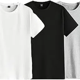 the modern soul Solid Regular Fit Tshirt for Men (Pack of 3)-picture-53