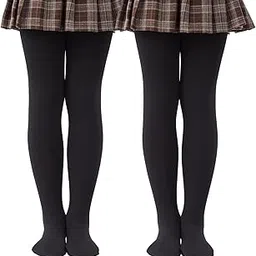 LEBAMI Girls Winter Warm Fleece Lined Tights, Soft Thick Thermal Dance Tights for Kids-picture-32