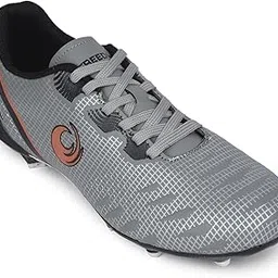 Liberty Freedom Joga Sports Lacing Football and Soccer Shoes for Men - Grey | High Grip, Quick-Wear Elastic Laces | Comfortable, Lightweight and Athletic Footwear | Hard Grassy Ground Surfaces-picture-13