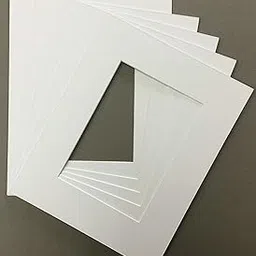 Pack of 5 12x16 White Picture Mats with White Core Cut for 8x12 Pictures-picture-18