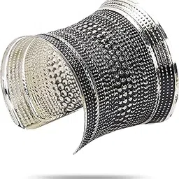 youbella Jewellery for Women Oxidised Cuff Bracelet Bangle for Women and Girls-picture-27