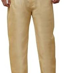 kraft india Men's Silk Blend Beige Elastic Waistband Pyjama For Kurta-picture-6
