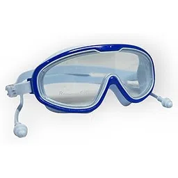 Swimming Goggles with Built-in Earplugs, Wide Lens, Anti-Fog, UV Protection (Sky Blue)-picture-23