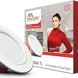 Murphy 7-Watt Croma Croma Round LED Panel Conceal Down Light (Warm White, Golden Yellow), Pack of 1-picture-24
