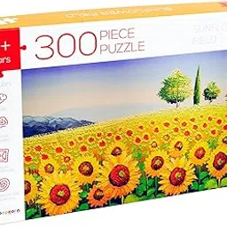 Popcorn Games & Puzzles 300 Piece Puzzle Sunflower Field |Improves Your Child Memory, Logical Thinking, Visual Perception & Concentration image 1