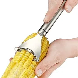 Swicktick Premium Stainless Steel Magic Corn Peeler Cob Stripper Tool Thresher with Ergonomic Handle Peeler for On The Removes Kernels from Cobs in Seconds, Kitchen Gadget.-picture-10