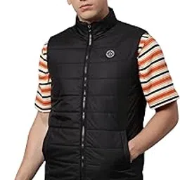 dennis lingo Polyester Regular Fit Long Sleeves Men's Solid Puffer Jacket with 2 Pockets - Lightweight Casual Winterwear for Men image 1