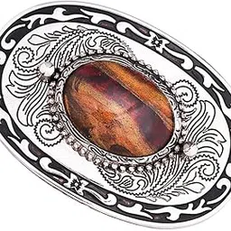 Western Belt Buckle Unisex Tribal Embossed Hip-Hop Metal Belt Buckle Silver | Mens Accessories | Belt Buckles-image-40
