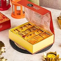Gourmet Baklava 250grams Assorted Baklava Cashew Baklava, Balloria, and Almond Baklava With Fresh Ghee, Nuts Packed in an Decadent Gift Box-picture-13
