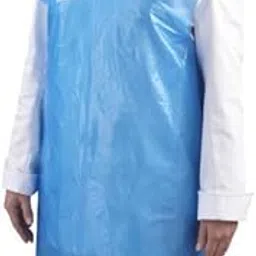 IE LD Plastic Apron, Pack of 50, Disposable Kitchen apron, Patient apron, Waterproof, Blue, plastic-picture-30
