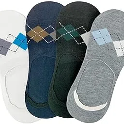 Santosh Enterprises Mens Ankle Socks No Show Socks, Loafer Sneakers Low Cut Cotton Socks With Non Slip Grips (Pair 2, Free Size)-picture-42