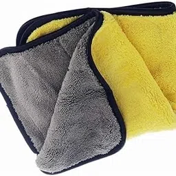 SPILL FREELY 600GSM Microfiber Cleaning Cloth for Home and Kitchen, Car & Bike Towel Soft & Smooth Dry Table Top | Mirror & Glass Wipe Washable Cloth Coral Fleece Multipurpose (1, 30X40 Cms) image 1