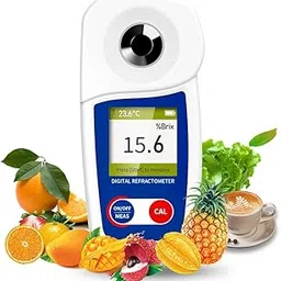 Digital Brix Refractometer Flagfront brix Meter Refractometer Automatic Temperature Compensation Brix Refractometer Range 0-55%，±0.1% Precision-picture-12