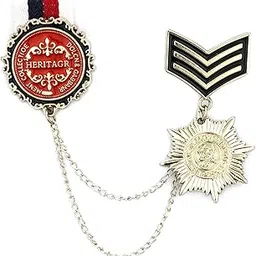 Honorary Badge With Executive Honorary Star Badge And Hanging Tassel Chain Collar Pin Brooch, Suit Stud, Shirt Studs, Lapel Pin Accessories for Men Women-image-86