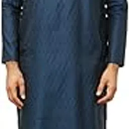 manyavar Men's Self Design Kurta Pajama Set (2pcs)-picture-31
