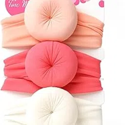 SYGA 3 Pcs Baby Headband, Soft Stretchy Hair Bands with Cute Turbon Design, Infant & Toddler Headbands – Perfect for Newborns, Photoshoots & Gifts (Multicolor-01)-image-77