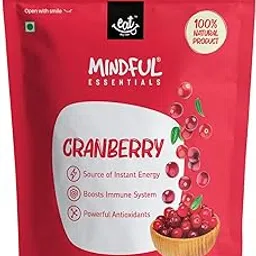 Eat Anytime Mindful Dried Cranberries|Imported from California|Source of Instant Energy & Immune Booster|Antioxident|Rich in Vitamin & Minerals|Zero Added Sugar|Healthy Snack - 400gm(Pack of 2)-picture-19