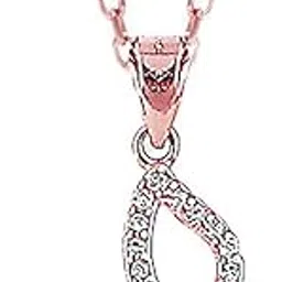 925 Silver Rose Gold Zircon-Studded Butterfly Pendant With Link Chain| Necklace to Gift Women & Girls | With Certificate of Authenticity and 925 Stamp | 6 Months Warranty-image-31