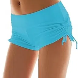 micosuza Classical Women's Swim Boardshorts Beach Bikini Bottoms with Adjustable Ties 7 Color XS-XXL-picture-29