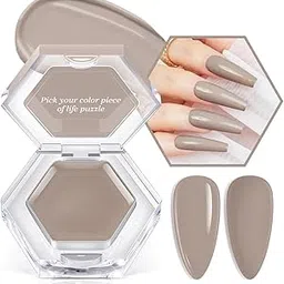 MODELONES from BELLE GAGA Gel Nail Polish, 1Pcs 3g Solid Gel Polish Pudding Gel Creme Manicure Palette Spring Gel Formula Soak Off LED Nail Art Gel Salon Gift for Women Girlfriend (B101090021A, 3gram)-image-41