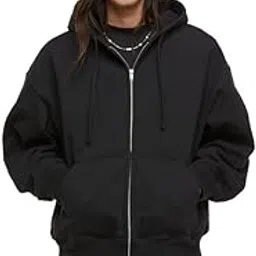 besick Premium Cotton Solid Relaxed Fit Zipper Hoodie for Men-picture-13