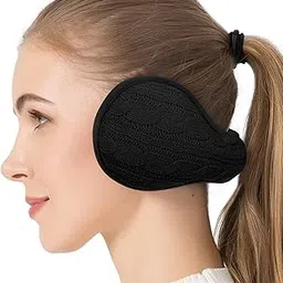 venswell Knit Ear Muffs for Winter Women Men Soft Earmuffs Cold Weather Fleece Ear Warmers Cover Foldable & Adjustable-picture-10