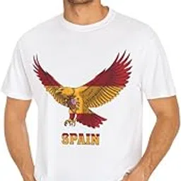 Spain-Printed T-Shirt |Color - White |Fabric - Cotton| Size-L |NT-_83-picture-17