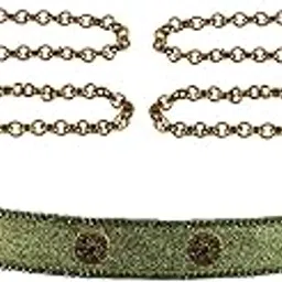 vidhya kangan Waist Chain kamarbandh size-44 inch Material Velvet Stone stud Elegant Traditional Waist Chain kamarbandh/kamarbandhfor Women and girls Adjustable & Lightweight Design (sku-bro2996)-picture-48