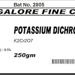 BFC POTASSIUM DICHROMATE LR - 250gm CAS No:7778-50-9 (K2Cr2O7)-picture-18