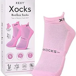 xexy Women's Bamboo Socks | Ankle Length | Odour-Free & Breathable | Padded Base & Anti-Bacterial with SilverShield™ Technology | 3X Softer than Cotton Socks-picture-10