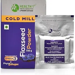 HEALTH 1st Cold Milled Flaxseed (Alsi) Powder 150 Grams, Vaccum Sealed 10 Sachets of 15gm each, Omega-3-picture-17