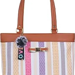 Women Multicolor Hand-held Bag-image-0
